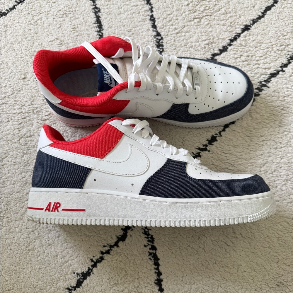Nike Air Force 1 Low White Navy Red